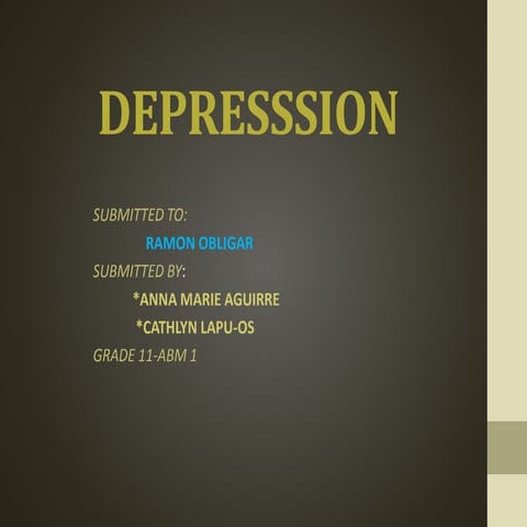 DEPRESSION (ABM 1)