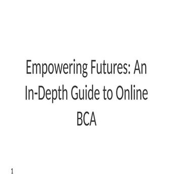 Online BCA Best Course for a Career in IT & Software 2025