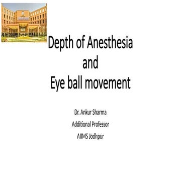 Depth of Anesthesia and effects on ou.pptx