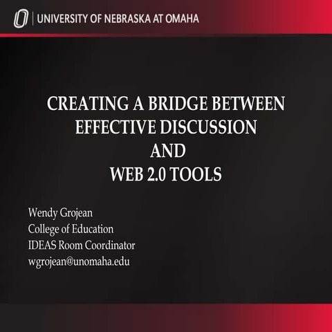 Effective Discussion and web 2.0 tools