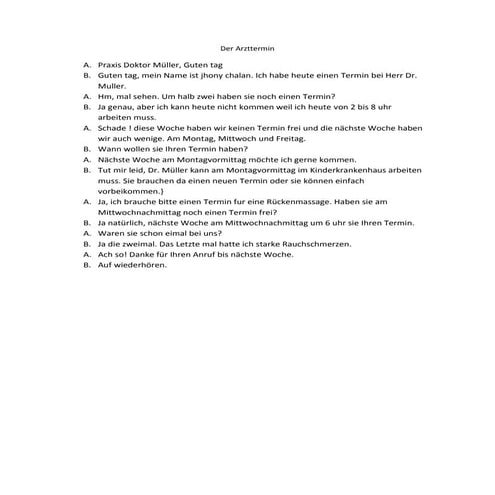 Der arzttermin