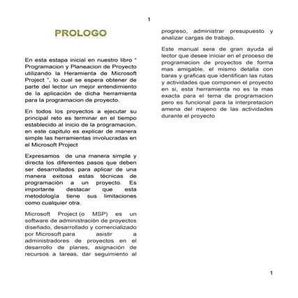 Planeacion y programacion de proyecto