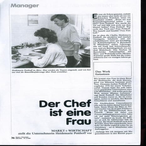 Der chef ist eine frau