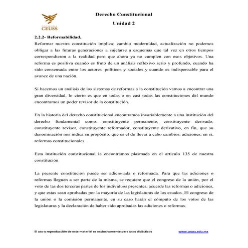 Poder constituyente y reforma constitucional BIDART CAMPOS | PPT