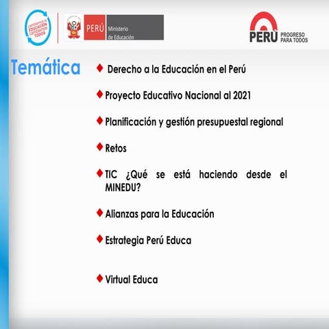Derecho a la educacion el en peru