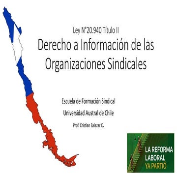 Derecho a la informacion de las organizaciones sindicales