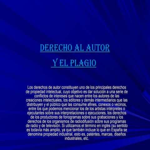 Derecho al autor