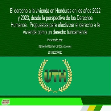 Derecho a la Vivienda.pptx  protección al  desalojo  forzoso