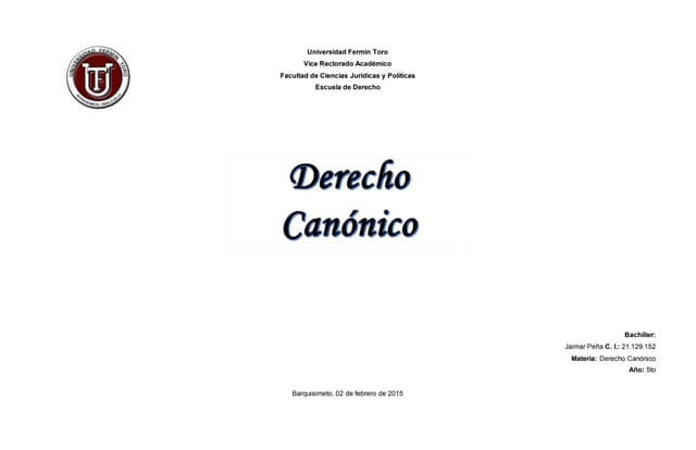 Derecho canonico fuentes