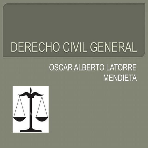 Derecho civil general | PPTX