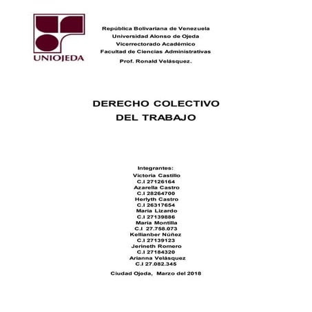 Derecho colectivo del trabajo