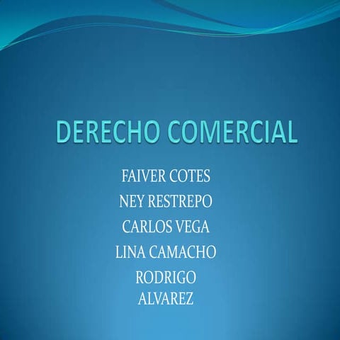 Derecho comercial