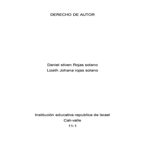 Derecho de autor 