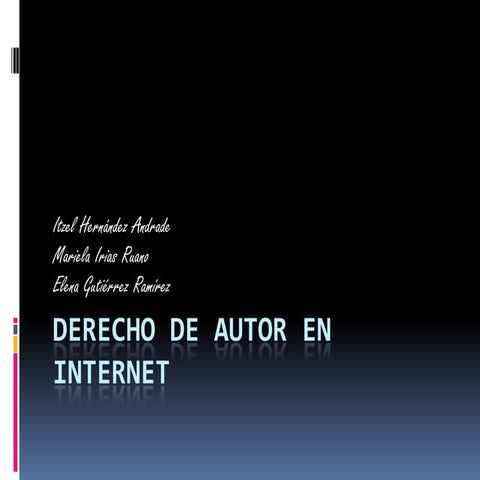 Derecho de autor en internet