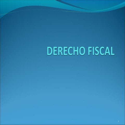 Derecho fiscal