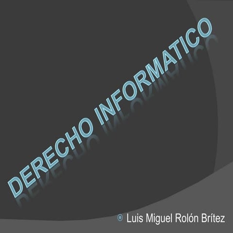 Derecho Informatico