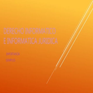 Derecho informatico
