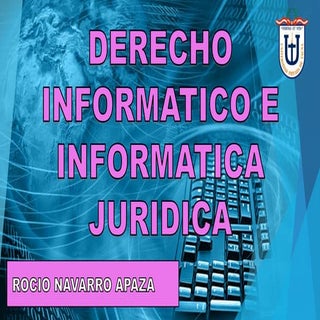 Derecho informatico e informatica j...