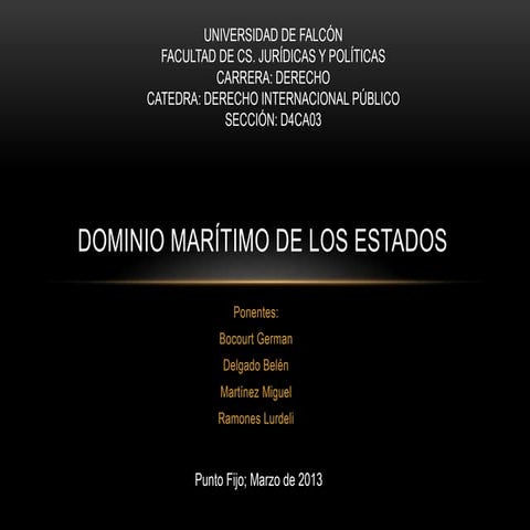 Derecho internacional publico derecho maritimo