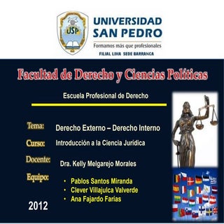 Derecho interno y externo