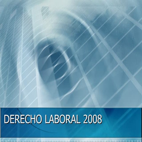 Derecho laboral 2008