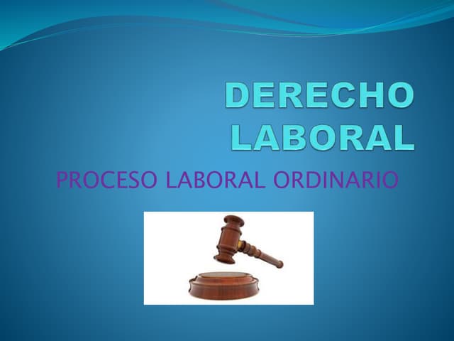 Derecho laboral 