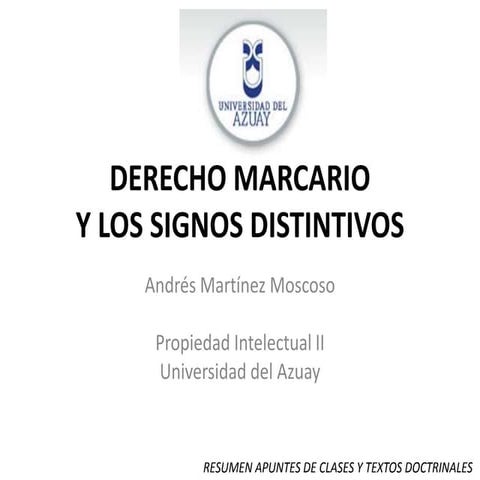 Derecho marcario