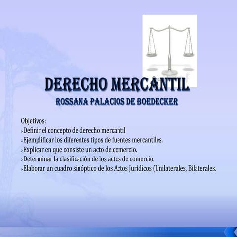 Derecho mercantil unidad i