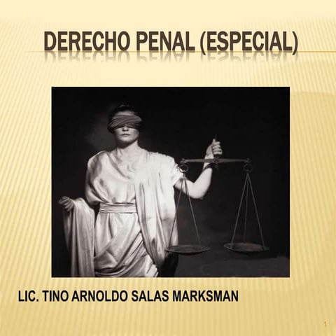 Derecho penal especial