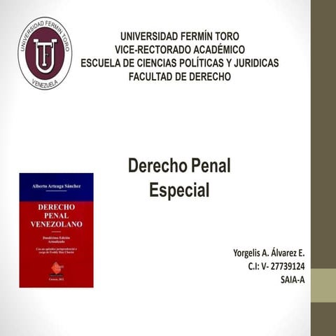 Derecho penal especial