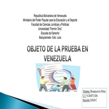 Derecho probatorio (El objetivo de la prueba)