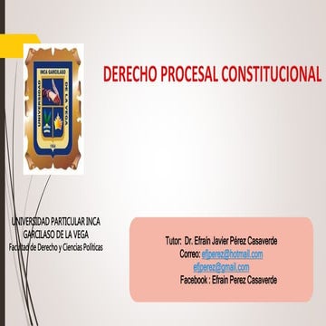 Derecho procesal constitucional