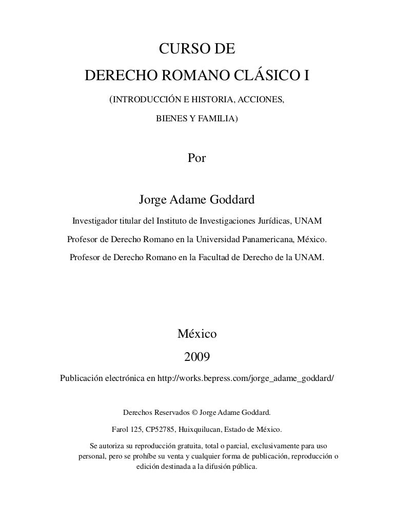 Derecho Romano Derecho Romano
