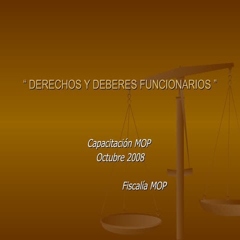 Derechos Y Deberes Funcionarios