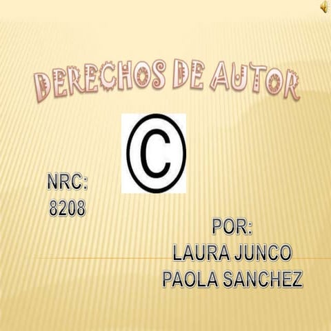 Derechos De Autor