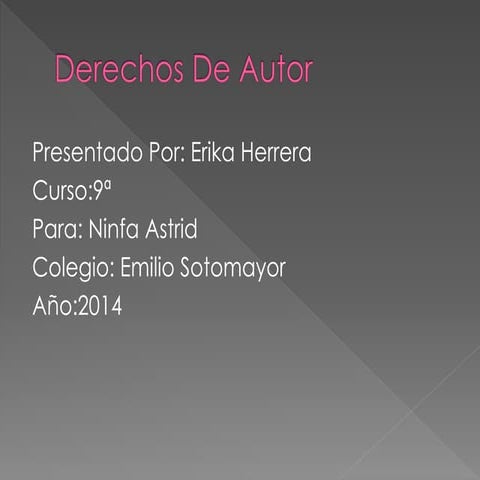 Derechos de autor