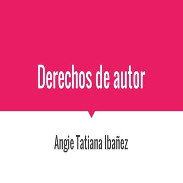 Derechos de autor