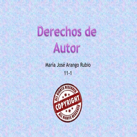 Derechos de autor