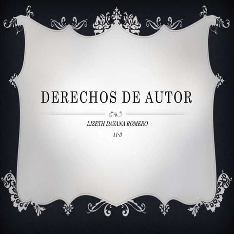 Derechos de autor. derecho...