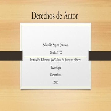 Derechos de autor