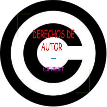 DERECHOS DE AUTOR