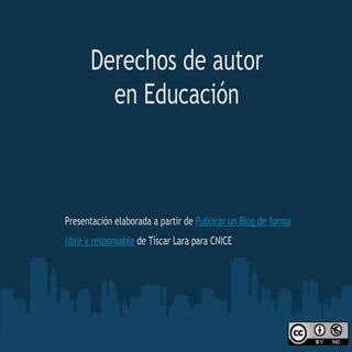 Derechos de autor en educación