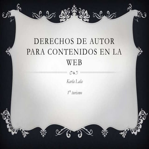 Derechos de autor para contenidos en la web pueba