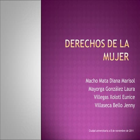 Derechos de la mujer