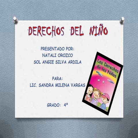 Derechos  del  niño