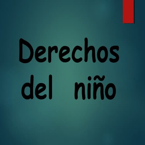 Derechos del niño