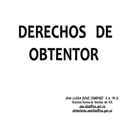 Derechos de obtentor