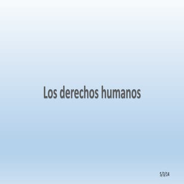 Derechos humanos