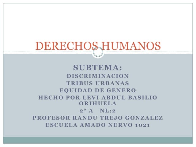 Derechos humanos