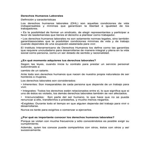 Derechos humanos laborales